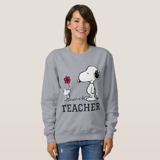 PEANUTS | Snoopy & Woodstock Lehrer Sweatshirt (Vorne ganz)