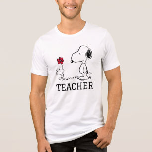 PEANUTS   Snoopy & Woodstock Lehrer Tri-Blend Shirt