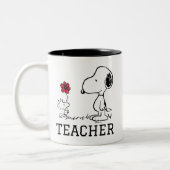 PEANUTS | Snoopy & Woodstock Lehrer Zweifarbige Tasse (Links)