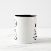PEANUTS | Snoopy & Woodstock Lehrer Zweifarbige Tasse (Mittel)
