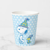 PEANUTS | Snoopy & Woodstock Party Polka Dots Pappbecher (Rückseite)