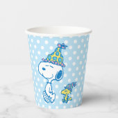 PEANUTS | Snoopy & Woodstock Party Polka Dots Pappbecher (Vorderseite)
