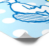 PEANUTS | Snoopy & Woodstock Party Polka Dots Poster (Ecke)