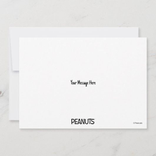 Peanuts | Snoopy & Woodstock Red & Black Karte (Rückseite)