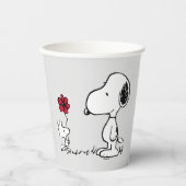 Peanuts | Snoopy & Woodstock Red & Black Pappbecher (Vorderseite)