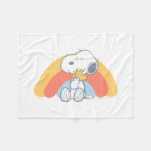 Peanuts | Snoopy & Woodstock Regenbogen-Baby-Fleec