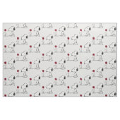 Peanuts | Snoopy & Woodstock Rot & Schwarz Stoff (Fat Quarter (45,7 x 55,9 cm))