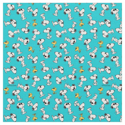 Peanuts | Snoopy & Woodstock Sonnenbrillen Stoff (Nahaufnahme)