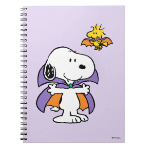 Peanuts Snoopy Woodstock Vampir Halloween Notizblock