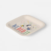 Peanuts Snoopy Woodstock We Did It Graduation Cap Pappteller (Gewinkelt)