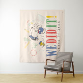 Peanuts Snoopy Woodstock We Did It Graduation Cap Wandteppich (Beispiel)