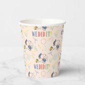 Peanuts Snoopy Woodstock We Did It Graduation Pappbecher (Links)