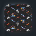 Peanuts Snoopy Your Future Looks Bright Graduation Pappteller<br><div class="desc">Celebrate graduation with this bold and energetic Peanuts-inspired pattern design packed with color and excitement. Set against a striking black background, this lively design features a playful mix of graduation icons including diplomas, banners, confetti, and a cool beagle in a cap. Uplifting phrases like “Congrats!” and “Your Future Looks So...</div>