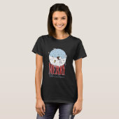 Peanuts Snow Globe Frohe Weihnachten T-Shirt (Vorne ganz)