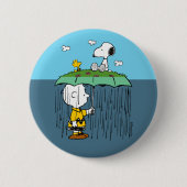 Peanuts | Sonnentag Regentag halb und halb Button (Vorderseite)