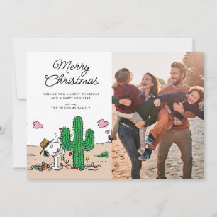 Peanuts   Spike schmückt zum Weihnachtsfest Feiertagskarte