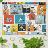 Peanuts Sportmuster Geschirrtuch (Gefaltet)