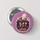 Peanuts Squad Ghouls Kessel Halloween Button (Vorne & Hinten)