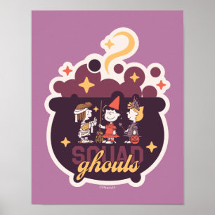Peanuts Squad Ghouls Kessel Halloween Poster