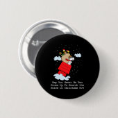 Peanuts The Flying Ace At Christmas Button (Vorne & Hinten)