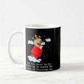 Peanuts The Flying Ace At Christmas Kaffeetasse (Links)