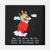 Peanuts The Flying Ace At Christmas Magnet (Vorne)