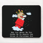 Peanuts The Flying Ace At Christmas Mousepad (Vorne)