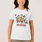 Peanuts | The Gang at the Pitcher's Mound Tri-Blend Shirt (Vorderseite)