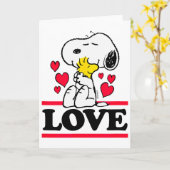 Peanuts - Valentines - & Love Karte (Gelbe Blume)