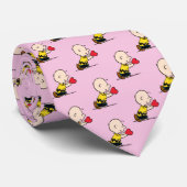 Peanuts | Valentine's Day Charlie Brown Red Heart Krawatte (Gerollt)