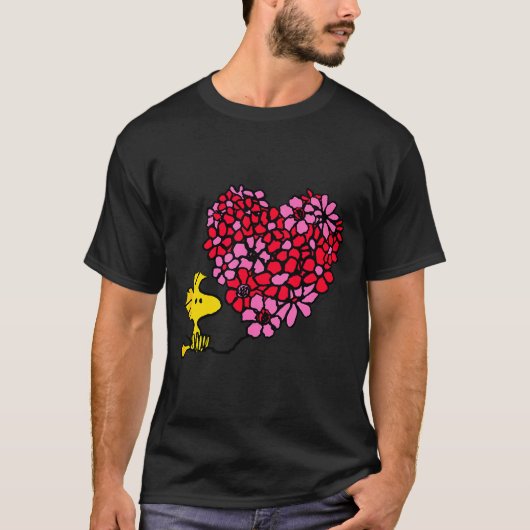 Peanuts - Valentines - Floral Heart T-Shirt (Vorderseite)