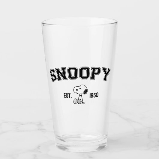PEANUTS | Vintage Snoopie - Osten. 1950 Glas (Vorderseite)