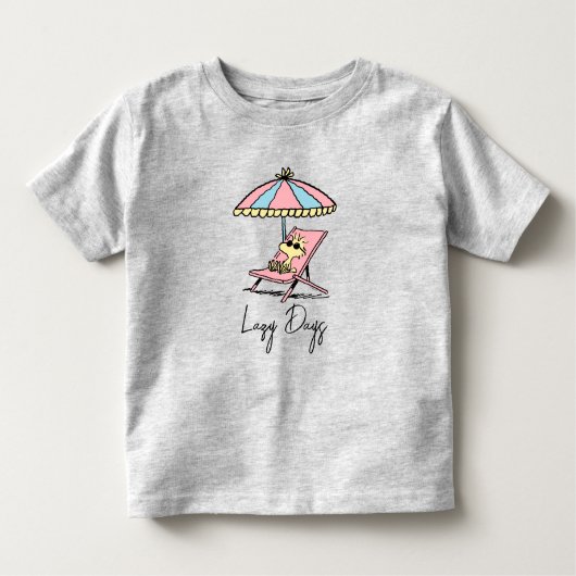 PEANUTS | Waldbestand Entspannen am Strand Kleinkind T-shirt (Vorderseite)