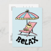 PEANUTS | Waldbestand Entspannen am Strand Postkarte