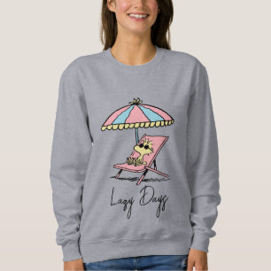 PEANUTS   Waldbestand Entspannen am Strand Sweatshirt
