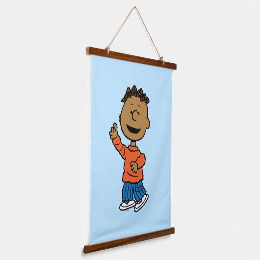 Peanuts | wandteppich mit holzrahmen (Gewinkelt)