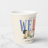 Peanuts We Did It Graduation Funny Quote Snoopy Pappbecher (Vorderseite)