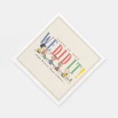 Peanuts We Did It Graduation Funny Quote Snoopy Serviette (Ecke)