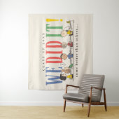 Peanuts We Did It Graduation Funny Quote Snoopy Wandteppich (Beispiel)