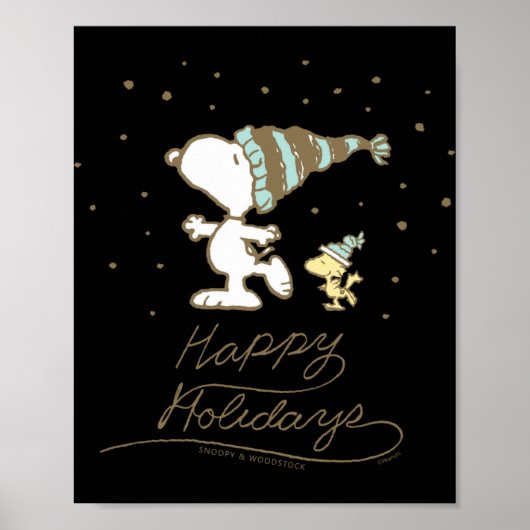 Peanuts Winter Skating Poster (Vorne)