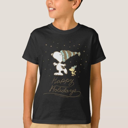 Peanuts Winter Skating T Shirt (Vorderseite)