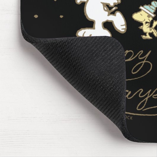 Peanuts Winter Skating T Shirt Mousepad (Ecke)