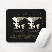 Peanuts Winter Skating T Shirt Mousepad (Mit Mouse)