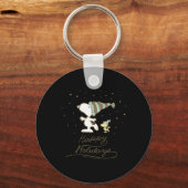 Peanuts Winter Skating T Shirt  Schlüsselanhänger (Vorderseite)