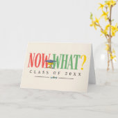 Peanuts Woodstock Now What Graduation Funny Quote Karte (Gelbe Blume)