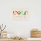 Peanuts Woodstock Now What Graduation Funny Quote Poster (Küche)