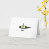 Peapod-Liebe Karte (Gelbe Blume)