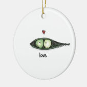 Peapod Liebe Keramik Ornament (Links)