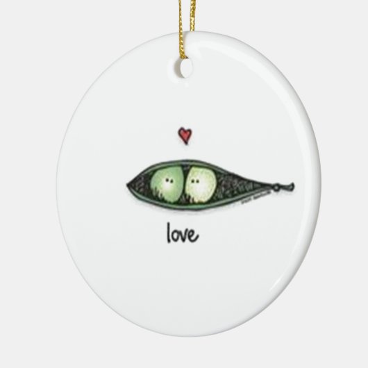 Peapod Liebe Keramik Ornament (Links)