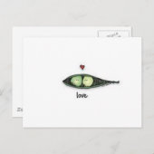 Peapod-Liebe Postkarte (Vorne/Hinten)